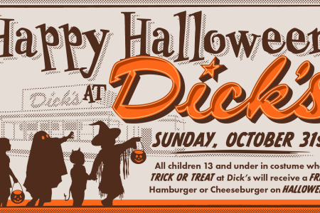 Banner for Happy Halloween Dick's Drive In 2021