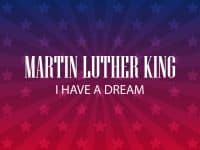 Banner "Martin Luther King I Have a Dream"