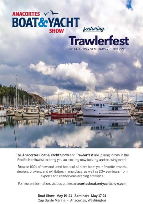 Poster for Boat Yacht Show featuring Trawlerfest in Anacortes