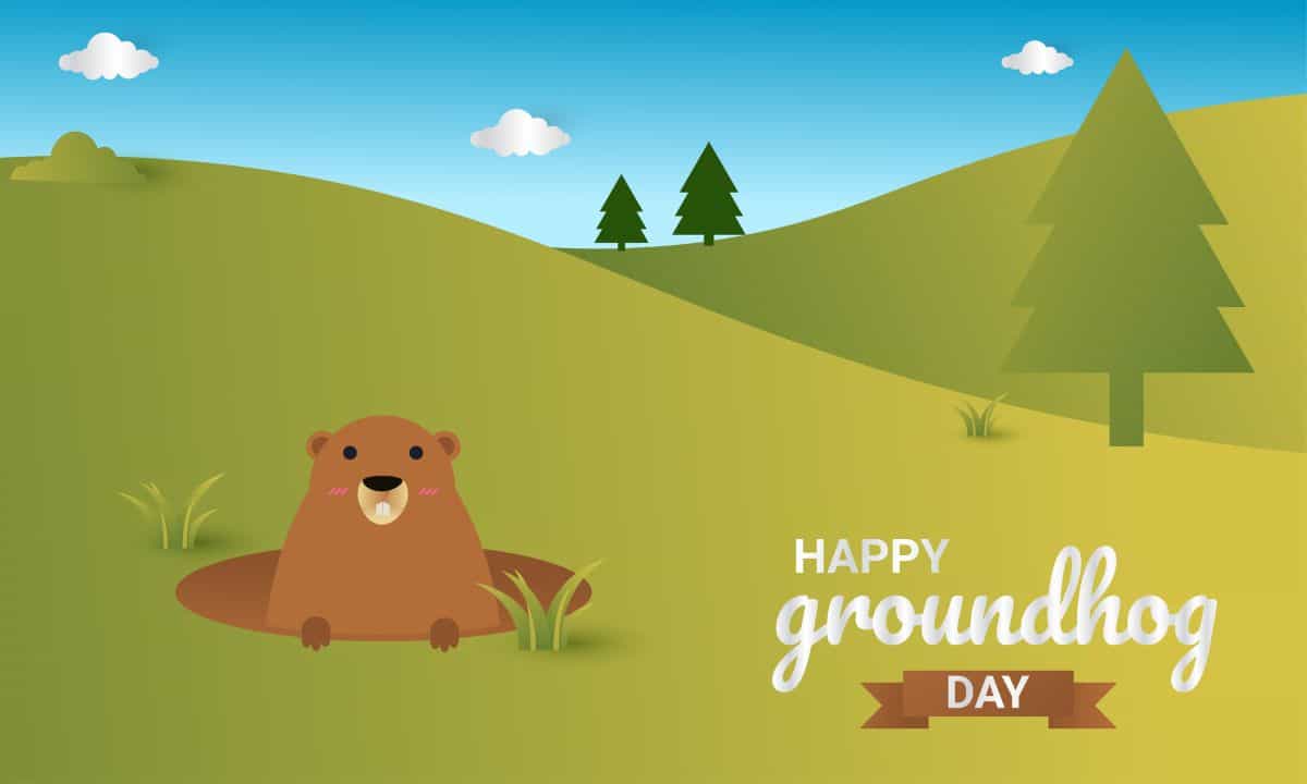 happy groundhog day banner