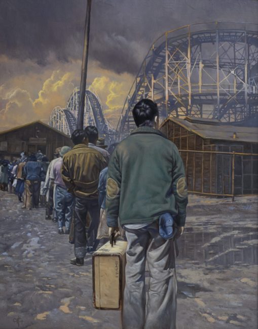 Artist Chris Hopkins "Camp Harmony" 2014