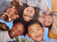 group of smiling kids