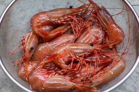 fresh spot prawns (shrimp)