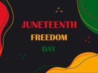 Juneteenth freedom day banner