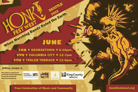 Banner for HONK Fest West 2022