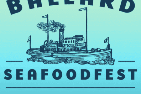 Banner: Ballard Seafood Fest. Fish, Fun and more since1974.