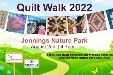 Banner for Quilt Walk 2022 Marysville