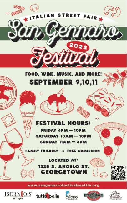 San gennaro festival seattle 2022 poster
