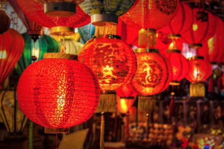 red Chinese lanterns