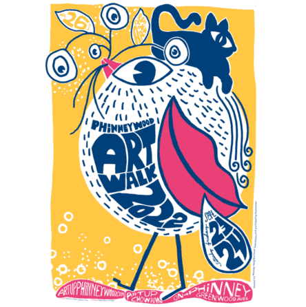 PhinneyWood art walk poster 2022