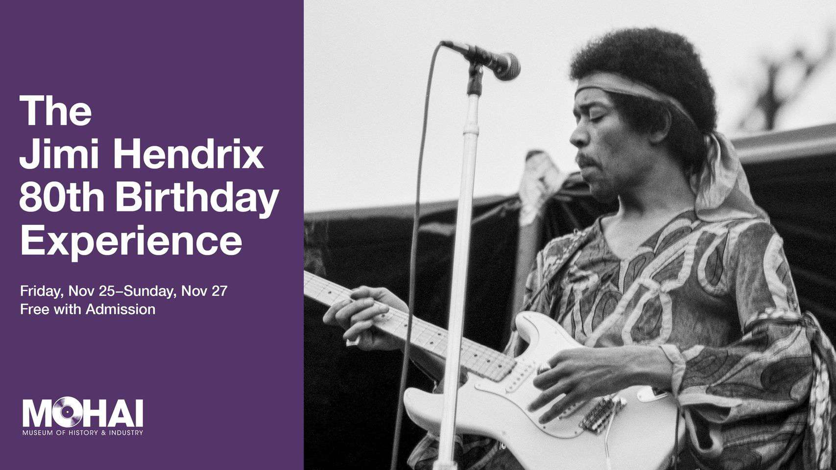 MOHAI celebrates 80th birthday of Seattle rock legend Jimi Hendrix (greaterseattleonthecheap.com)