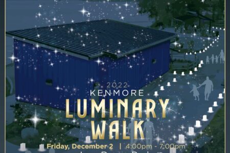 Poster for Luminary Walk in Kenmore 2022
