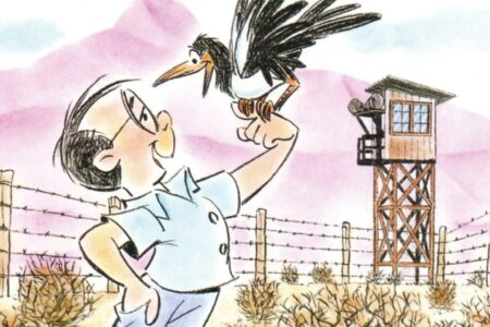 Cartoon drawing of Willie Ito by Willie Ito via Museum of Flight Seattle