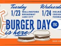 Banner for Dick's Drive-In 19-cent burger day 2024, Jan 23-25