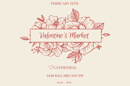 Banner for Cathedral Valentine's Market 2023
