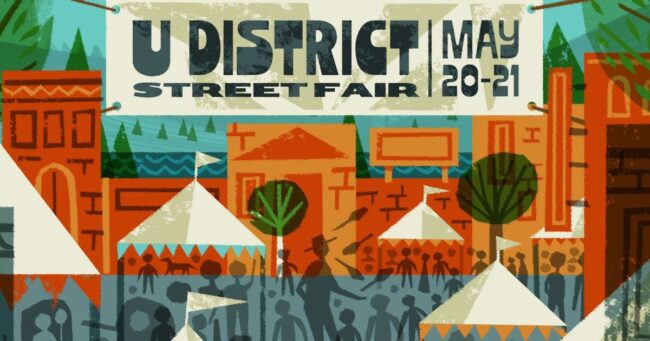 Banner for U District Street Fair 2023
