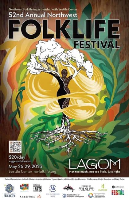 Poster for Folklife art & culture 2023 (52nd year)