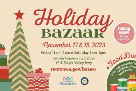 Banner for Renton Holiday Bazaar 2023