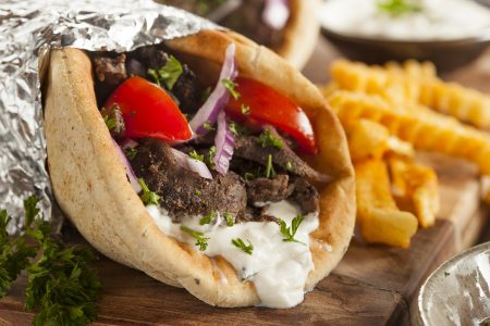 Meat Gyro with French Fries