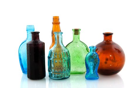 antique glass bottles