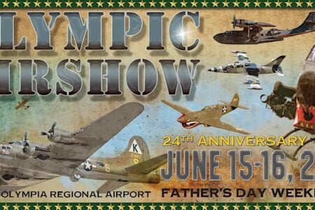 Olympic Air Show 2024 banner