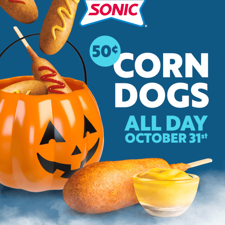 Sonic corn dog halloween deal